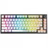 Teclado gaming com fios Rampage Zenith Pro 8000Hz, efeito Hall, RGB, Gateron KS-20, preto