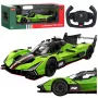 Carro de corrida RC Rastar Lamborghini SC63 com controlo remoto verde 1:14