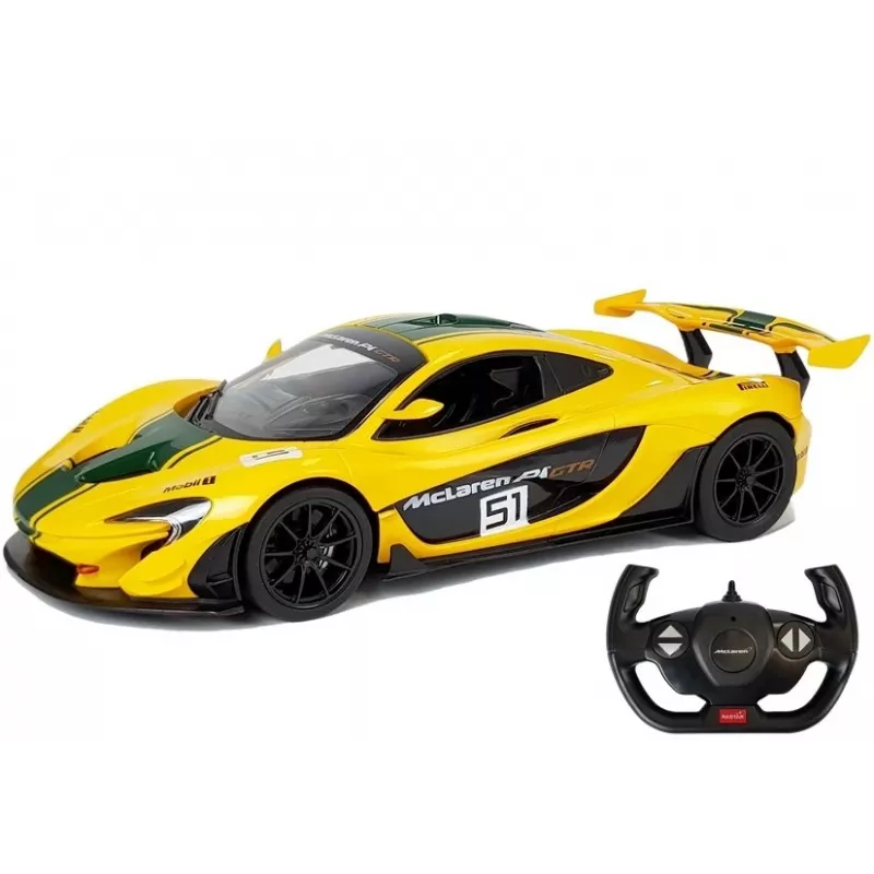 Carro de controlo remoto RASTAR McLaren P1 GTR 1:14 amarelo