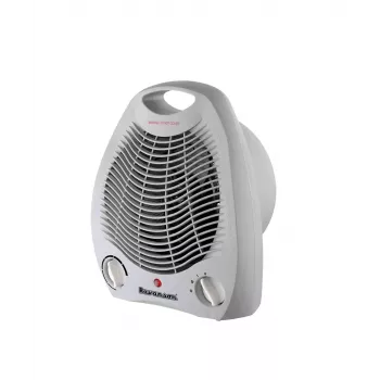 Termoventilador Ravanson FH-105 cinzento 2000 W com termostato regulável, 3 níveis de aquecimento, proteção contra sobreaquecimento, função de ar frio