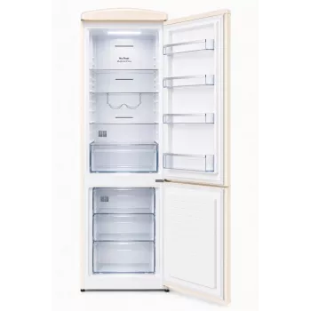 Combinado frigorífico-congelador retro Ravanson LKK-315RC 315L Total No Frost Creme