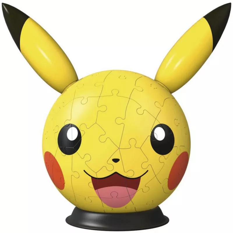 Ravensburger Puzzleball 3D Pokémon Pikachu com Orelhas - 54 peças