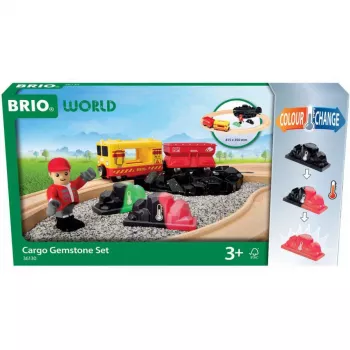 RAVENSBURGER BRIO World Conjunto de Comboio de Mercadorias com Luzes que Mudam de Cor