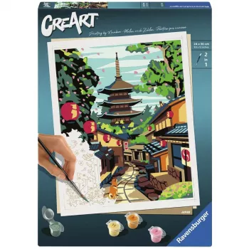RAVENSBURGER CreArt Pintar por Números Conjunto - Japão