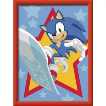 Ravensburger CreArt - Sonic Veloz Pintar por Números