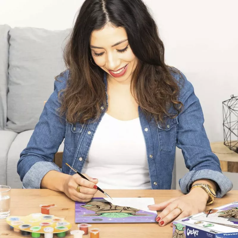 Ravensburger CreArt Star Wars - Grogu em meditação Pintar por números