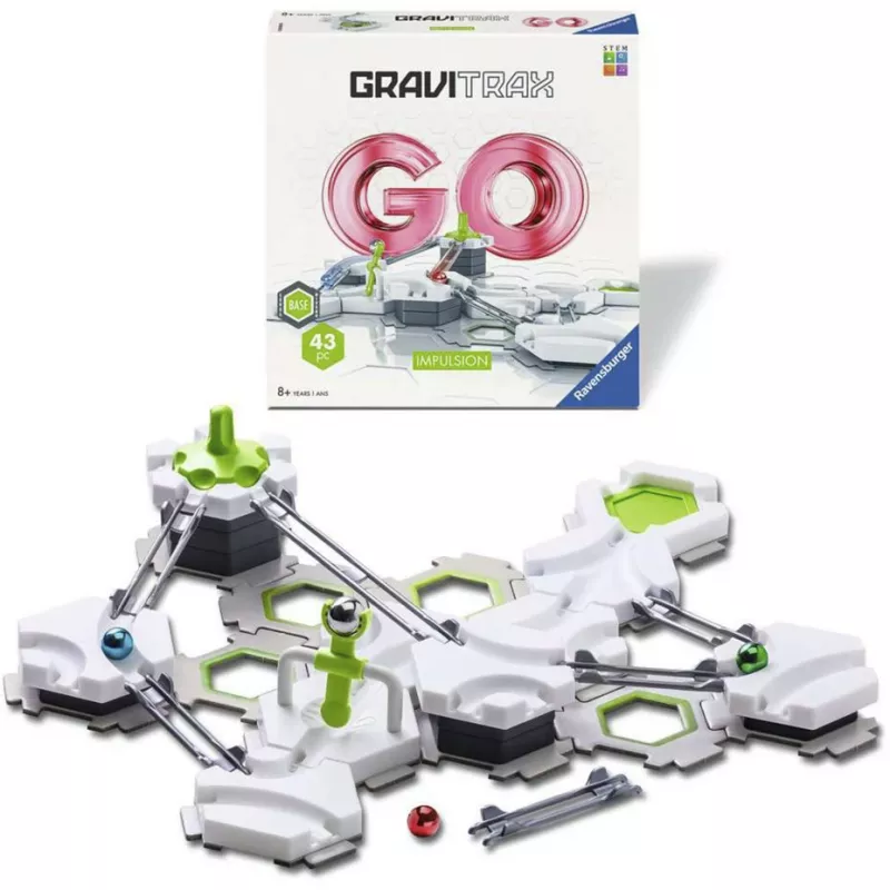 Ravensburger GraviTrax GO Impulsion conjunto de expansão para pista de berlindes (25 peças)