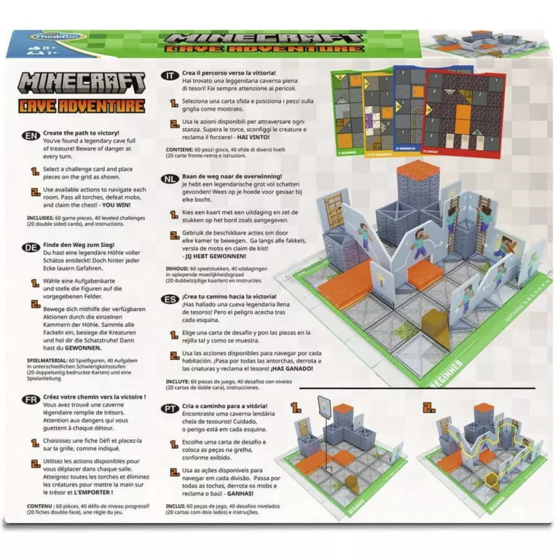 Ravensburger Minecraft Cave Adventure Expansão de Jogo de Tabuleiro