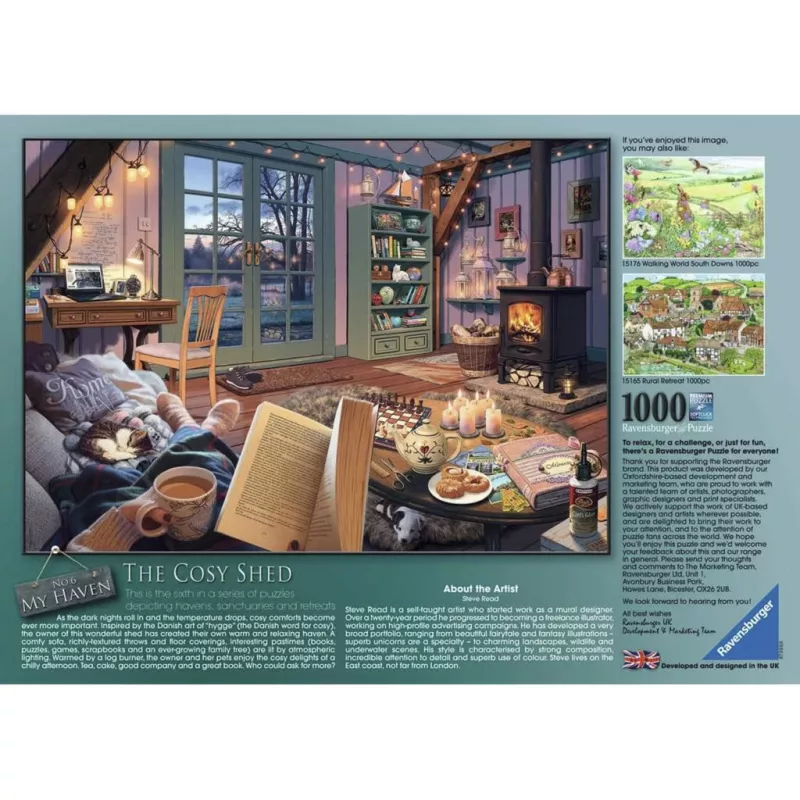 RAVENSBURGER Puzzle My Haven Cozy Garden Shed (1000 peças)
