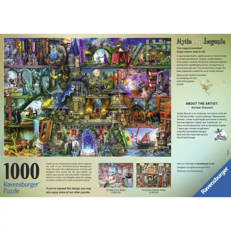 RAVENSBURGER Puzzle Mitos e lendas (1000 peças)