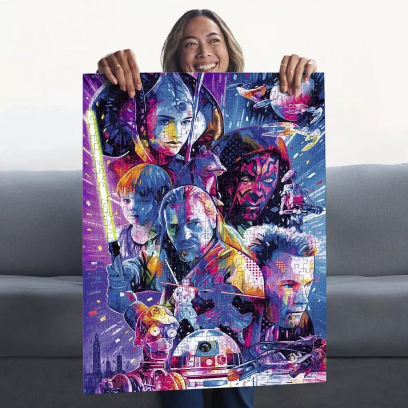 Ravensburger Puzzle Star Wars Hyperspace Collection: The Phantom Menace (500 peças, peças grandes)