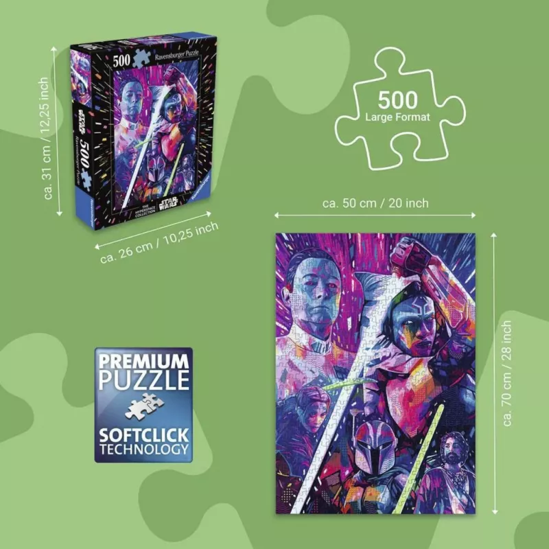 Ravensburger Puzzle Star Wars The Hyperspace Collection: Ahsoka (500 peças, peças grandes)