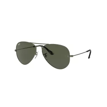 Óculos de sol Ray-Ban Aviator Classic RB3025 55/14/135 mm dourado/verde