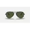 Ray-Ban Aviator Metal II RB3689 Óculos de sol dourado verde polarizados 55mm