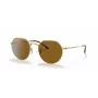 Óculos de sol Ray-Ban Frank RB3565 unissexo 53/20/145 mm dourado castanho