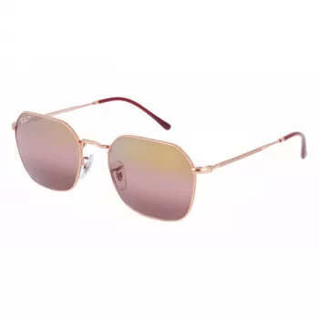 Óculos de sol de mulher Ray-Ban Frank RB3694 Shiny Gold Dark Green 53mm
