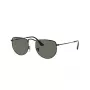 Óculos de sol unissexo Ray-Ban Frank RB3958 50/20/145 mm armação preta lentes verdes polarizadas