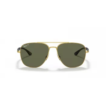 Ray-Ban Frank Óculos de sol RB3683 ouro metal verde G-15 56mm unissexo