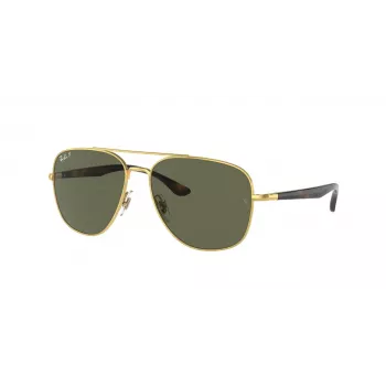 Ray-Ban Frank Óculos de sol RB3683 ouro metal verde G-15 56mm unissexo