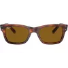 Óculos de sol unissexo Ray-Ban Frank RB22839543355 Havana castanho 52mm