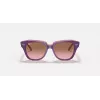 Óculos de sol Ray-Ban Junior RB9186S711814 - armação quadrada, lentes azul-escuras, 46 mm