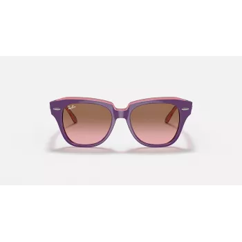 Óculos de sol Ray-Ban Junior RB9186S711814 - armação quadrada, lentes azul-escuras, 46 mm