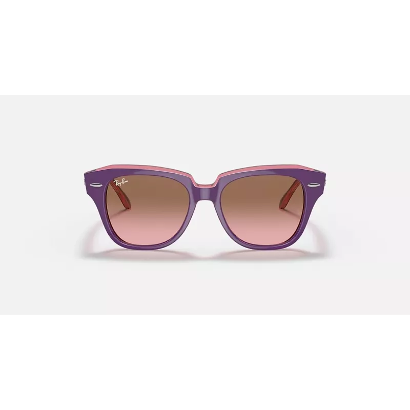 Óculos de sol Ray-Ban Junior RB9186S711814 - armação quadrada, lentes azul-escuras, 46 mm