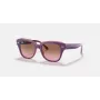 Óculos de sol Ray-Ban Junior RB9186S711814 - armação quadrada, lentes azul-escuras, 46 mm
