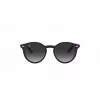 Óculos de sol Ray-Ban Junior RJ9064S70218G criança, redondos, armação rosa transparente, lentes cinzentas degradê, 44 mm