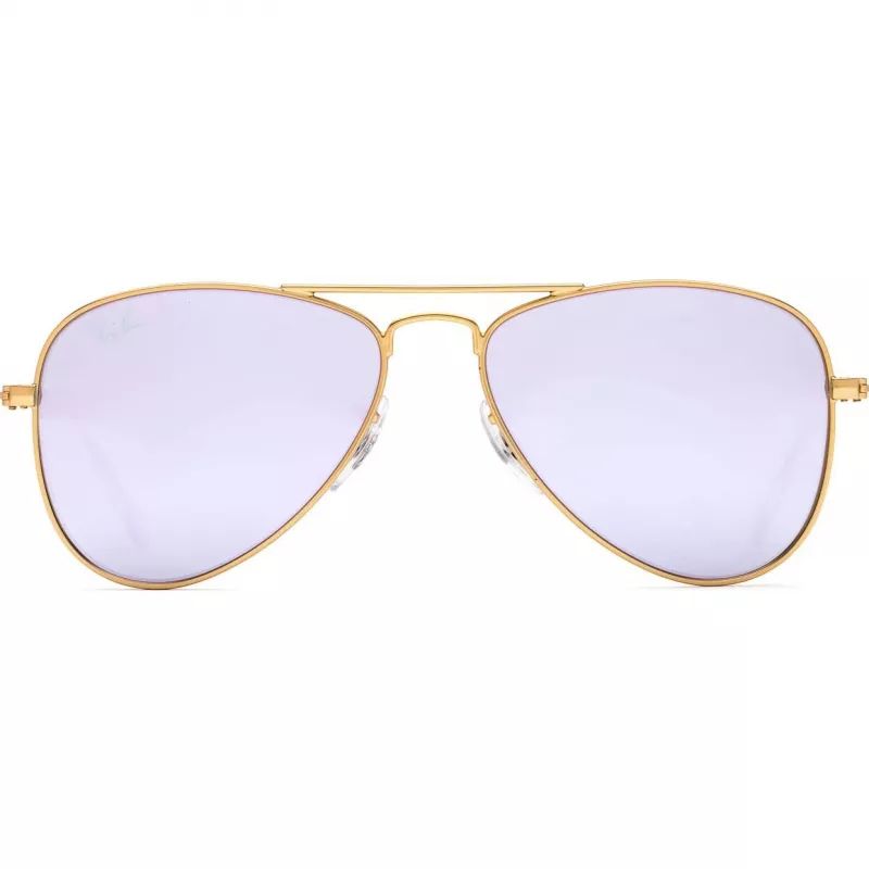Óculos de sol Ray-Ban Junior RJ95062494V5 criança - armação azul transparente, lentes espelhadas azuis, 50 mm