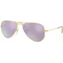 Óculos de sol Ray-Ban Junior RJ95062494V5 criança - armação azul transparente, lentes espelhadas azuis, 50 mm