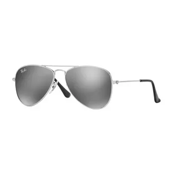Ray-Ban Junior RJ9506S óculos de sol rosa transparente cinzento degradê 50mm