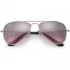 Óculos de sol de criança Ray-Ban Junior RJ9506S2117E5, retangulares, armação rosa transparente, lentes rosa degradê castanho-claro, 52/14/125 mm