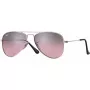Óculos de sol de criança Ray-Ban Junior RJ9506S2117E5, retangulares, armação rosa transparente, lentes rosa degradê castanho-claro, 52/14/125 mm