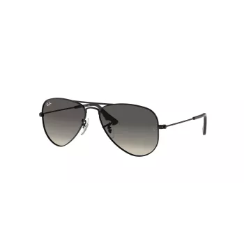 Ray-Ban Junior RJ9506S220115 Óculos de sol, preto mate, lentes cinzentas degradê, 50/13/120 mm