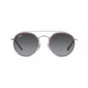 Ray-Ban Junior RJ9647S2908G4 óculos de sol de criança, quadrados, armação cinzenta transparente, lentes degradê cinzentas, 46 mm de largura da lente