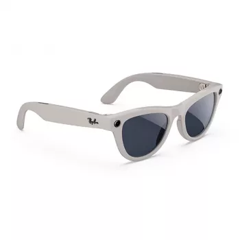 Óculos de IA Ray-Ban Meta Skyler Gen1 - Shiny/Chalky Grey Transitions