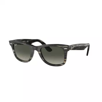 Ray-Ban Original Wayfarer Classic Óculos de sol RB2140-136071 Armação cinzento transparente Lente cinzento degradê 55/18/145 mm