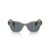 Ray-Ban RB0880S 66353R Óculos de sol mulher transparente castanho quadrado 52mm