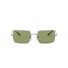 Óculos de sol Ray-Ban RB1969-91974E unissexo, armação dourada, lentes verdes G-15, 54/19/145 mm