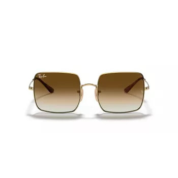 Ray-Ban RB1971-914751 Square 1971 Óculos de sol - Armação dourada polida, lentes castanhas degradê, 54 mm