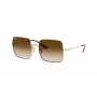 Ray-Ban RB1971-914751 Square 1971 Óculos de sol - Armação dourada polida, lentes castanhas degradê, 54 mm