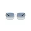 Óculos de sol Ray-Ban RB1971-91493F Square 1971 Classic Dourado Azul-claro degradê 54mm