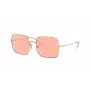 Óculos de sol Ray-Ban RB1971 Square 1971 Classic dourado rosa-castanho degradê 54mm