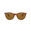 Óculos de sol Ray-Ban RB2185 Wayfarer II Havana listrado castanho degradê 52mm