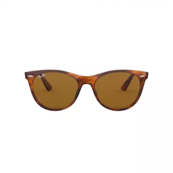 Óculos de sol Ray-Ban RB2185 Wayfarer II Havana listrado castanho degradê 52mm