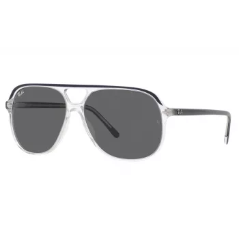 Óculos de sol Ray-Ban RB2198 The Hawkeye transparente cinzento azul degradê 56/14/145 mm unissexo