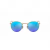 Óculos de sol Ray-Ban RB3447 Round Metal dourado/laranja flash 50mm