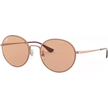 Óculos de sol Ray-Ban RB3612 Marshal II hexagonal dourado/castanho degradê 56mm