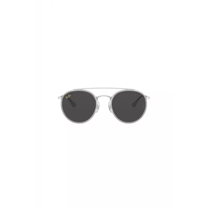 Óculos de sol redondos unissexo Ray-Ban RB3647N 9211B1 armação dourada lente azul degradê 51mm